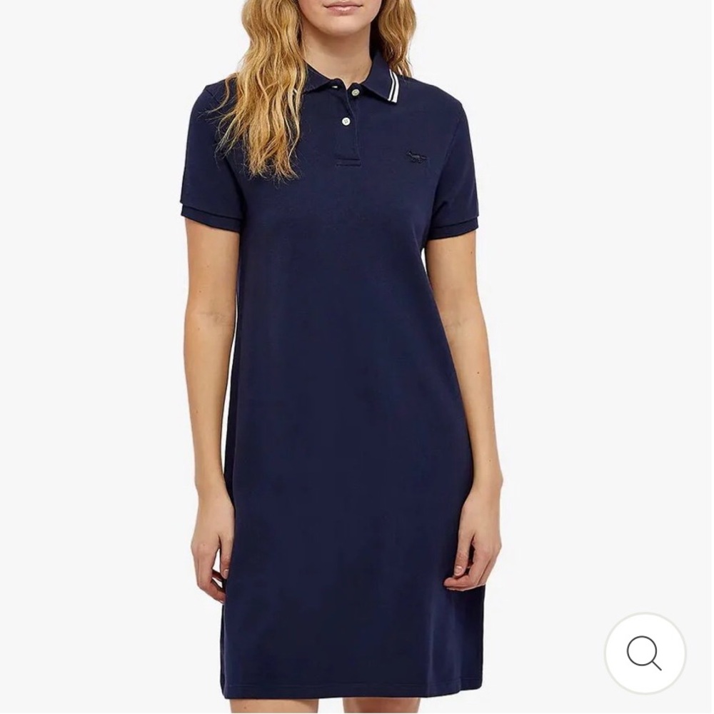 Maison Kitsuné Polo dress tonal Fox Navy